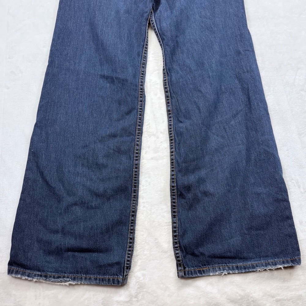 Vintage Levis Red Tab Wide Leg Dark Wash Jeans 50924-1418 Made in USA Size 5M JR - Picture 7 of 14